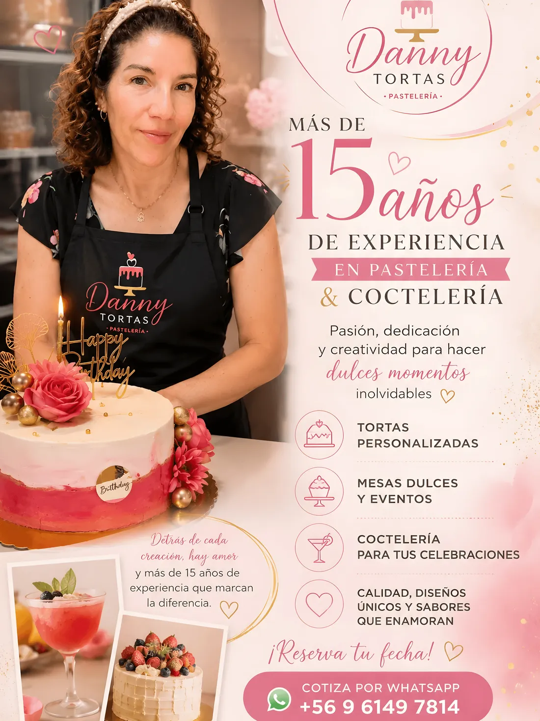 Danny Tortas — pastelería y coctelería personalizada
